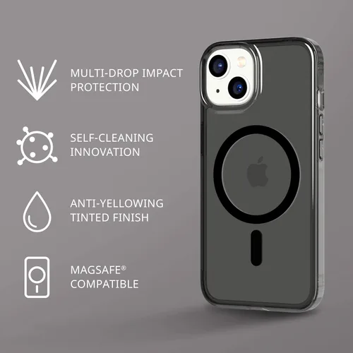 Vista 2 de tech21 Funda para iPhone 14 Evo Tint compatible con MagSafe®, absorbente de golpes y resistente a los arañazos con protección contra caídas de 12