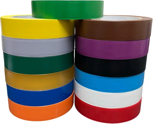 Vista 48 de T.R.U. - Cinta de vinilo de color para hacer líneas finas en la pista de baile. 36 yardas. CVT-536. 13 colores disponibles, negro