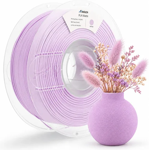 Vista 14 de AMOLEN - Filamento para impresora 3D de PLA de madera de bambú, filamento de PLA de 1.75mm con 15% de fibra de bambú real, 1kg/2.2lb con 15%