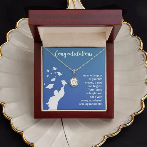 Vista 3 de Vitalicio Graduation Necklace For Her 2023 - Graduation Necklace 2019 For Women, Cadenas De Plata 925 Para Mujer, Regalos Para Graduacion 2023