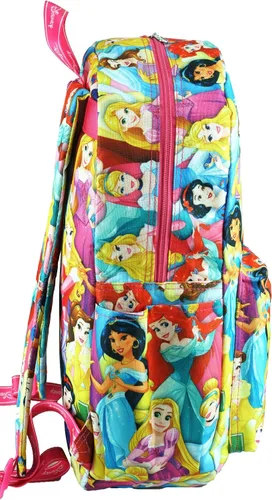 Vista 3 de Wondapop Disney Princess - Mochila de 17 pulgadas con compartimento para laptop (rosa princesa)