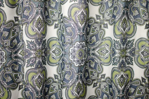 Vista 3 de Linen Store lona cortina de regadera de tela, 70"x70