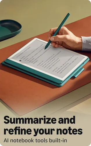 Vista 4 de Nuevo Amazon Kindle Scribe (16 GB). Pantalla rediseñada con bordes uniformes. Ahora escribe directamente en libros y documentos. Con resumen
