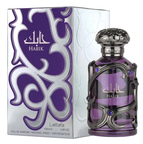 Vista 2 de Lattafa Habik – Fragancia duradera en aerosol, especiada, aromática, amaderadas y almizcladas – Eau de Parfum para hombres, 3.4 onzas / 100 ml