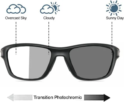 Vista 3 de Gafas de lectura fotocromáticas de lente completa para hombres y mujeres cuadrados de transición deportiva lectores 0 ~+4.00