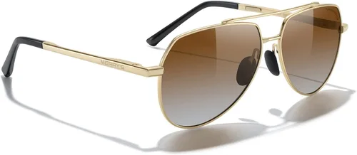 Vista 5 de MERRY'S Lentes de sol clásicos Pilot para hombres y mujeres, lentes de sol polarizados para conducción con lentes espejados, protección UV 400