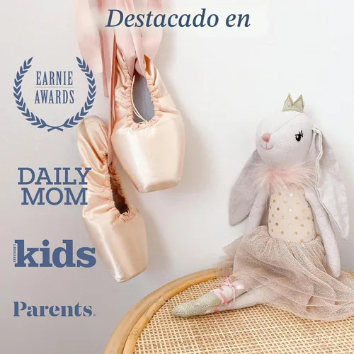 Vista 5 de MON AMI Bijoux Bunny - Muñeca de bailarina de princesa, juguete de peluche de 15 pulgadas para niñas
