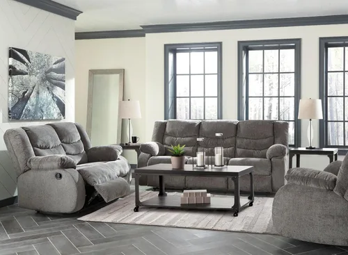Vista 8 de Signature Design by Ashley Tulen - Mecedora reclinable contemporánea, movimiento mecedor suave, reclinación con lengüeta de tracción, tapicería