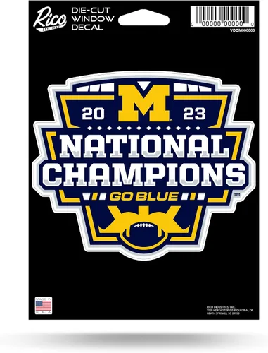 Vista 8 de Rico Industries NCAA Georgia Bulldogs CFP College Football 2023 National Champions - Accesorio de calcomanía troquelada, tamaño mediano, color blanco