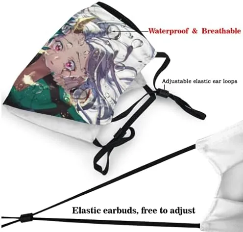 Vista 4 de Mascarillas reutilizables lavables ajustables de la cubierta de la colección del anime japonés para el adulto