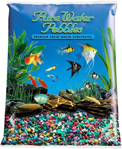 Vista 16 de Pure Water Pebbles Blakberry Glo - Grava de acuario – 5 libras – No tóxico, no destiñe, sustrato vibrante para acuarios, terrarios, estanques