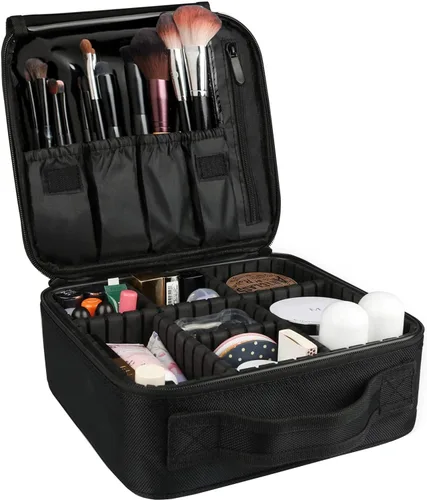 Vista 8 de Estuche de maquillaje de viaje, Negro