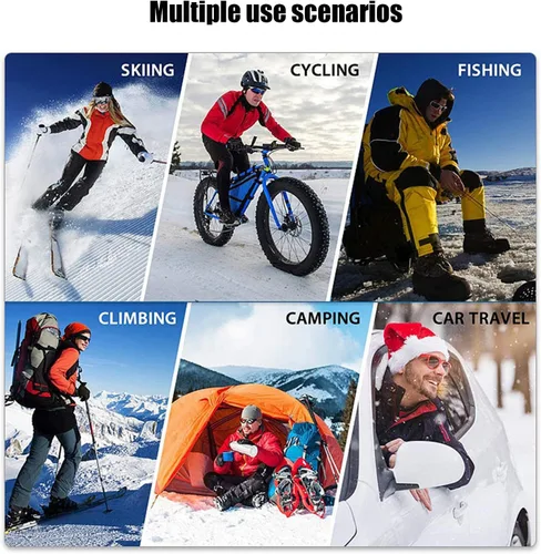 Vista 5 de Heated Socks for Men Women, 5000mAh Rechargeable Battery Heated Socks, Electric Socks Foot Warmer for Hunting Camping Fishing Riding Skiing Outdoor