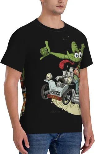 Vista 2 de QMENA Rat Fink Camiseta Hombre Mujer S-3XL Unisex