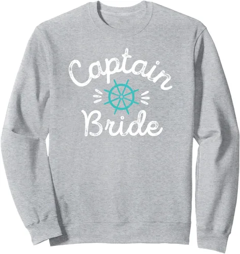 Vista 3 de Divertida sudadera náutica de boda con volante de barco para novio, Negro, S