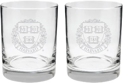 Vista 32 de Alabama - Juego de 2 vasos de cristal grabado satinado de 2 caras Marea carmesí de Alabama