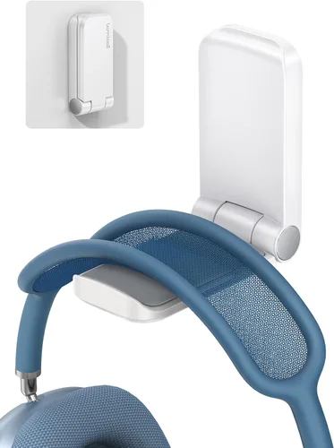 Vista 10 de Lamicall Soporte para Auriculares, Gancho Adhesivo para Auriculares - Soporte Adhesivo para Auriculares, Clip Bajo Escritorio, Soporte