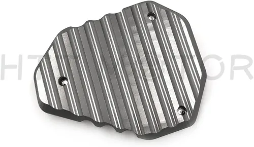 Vista 5 de KAW-253VER6500618- Almohadilla de extensión CNC de soporte lateral compatible con Kawasak Versys 650 2015-2017 2018 gris