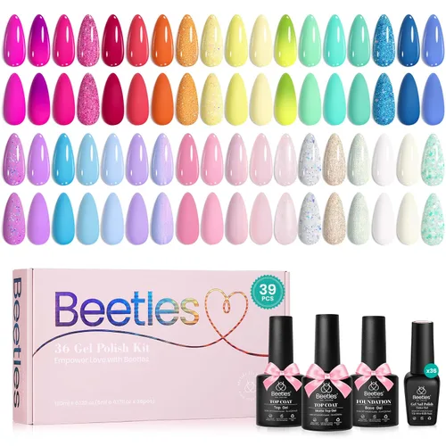 Vista 15 de Beetles - Juego de 44 esmaltes de uñas de gel, colección Colorful Muse, 36 0-0 Musa colorida