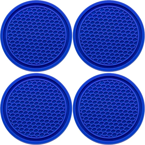 Vista 21 de 2 piezas posavasos para portavasos de automóvil, posavasos universales antideslizantes para portavasos de automóvil, 2.75 pulgadas posavasos