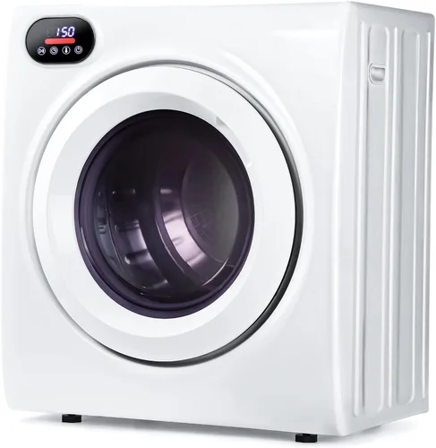 Vista 9 de Euhomy Secadora de ropa de 1.5 pies cúbicos, secadora 4 en 1, control de panel LED para habitaciones Small Electric Dryer Machine for Laundry