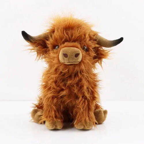 Vista 9 de Animales de peluche de vaca de peluche suave linda muñeca de vaca para niños y niñas 11.8 pulgadas (zuo NIU fense 11.8 in)