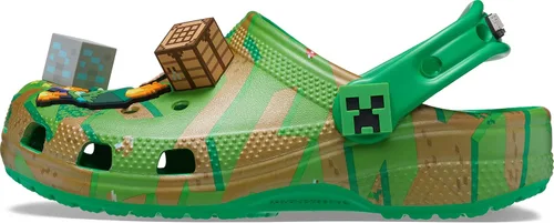 Vista 7 de Crocs Zuecos clásicos unisex de Minecraft para niños