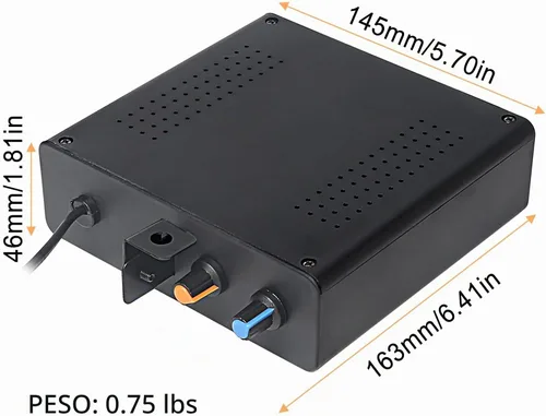 Vista 4 de Luz estroboscópica LED, 108 luces LED blancas intermitentes, flashbulb, estroboflash, estroboflash, cuerpo negro, uso para discoteca, salón