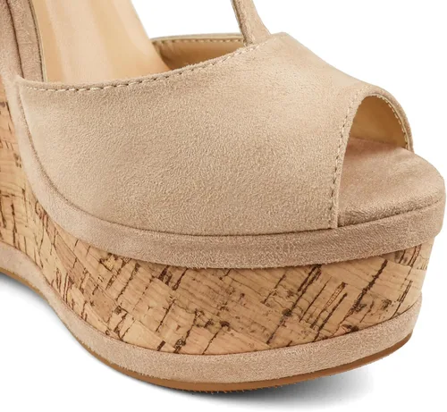 Vista 6 de JOY IN LOVE Sandalias con plataforma y hebilla para mujer