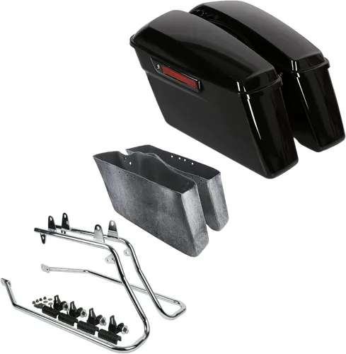 Vista 11 de TCT-MOTORPARTS Bolsa de sillín dura para alforja de conversión de hardware para Harley 2018-2025 Softail Fat Boy Breakout