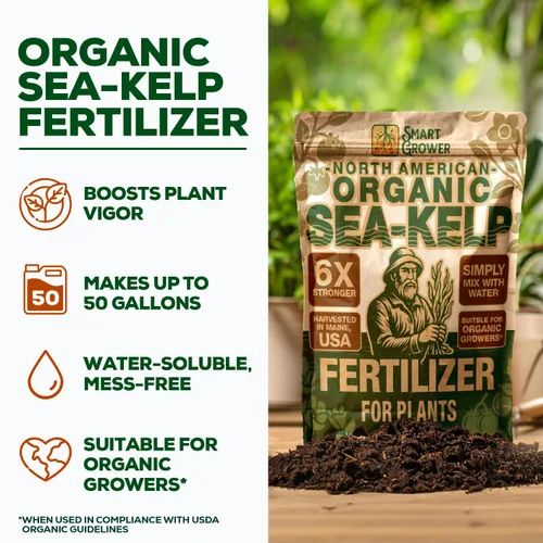 Vista 2 de Fertilizante orgánico de algas marinas para plantas, 2oz hace 50 galones