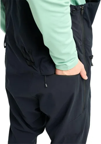 Vista 7 de Burton Pantalones con pechera Reserve unisex para hombre Negro