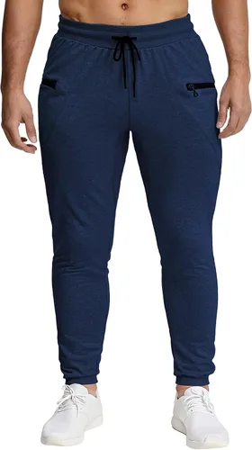 Vista 5 de MAIKANONG Pantalones deportivos ajustados para hombre, pantalones de entrenamiento para gimnasio, correr, atletismo, casual