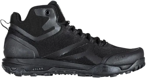 Vista 3 de 5.11 Zapatos tácticos para hombre A/T Mid Boot Professional All Terrain Negro