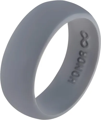 Vista 8 de Anillo de Eternidad Honor Anillo de Silicona para Hombre Banda de Boda