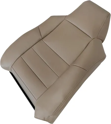 Vista 7 de GXARTS Funda de cuero de repuesto para asiento de lado del conductor, color marrón #4H, compatible con Ford Excursion F250 F350 F450 F550 Lariat