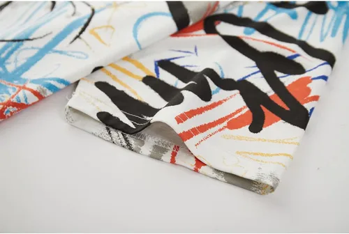 Vista 8 de YININF Camiseta de manga corta con estampado hipster hip hop para hombre