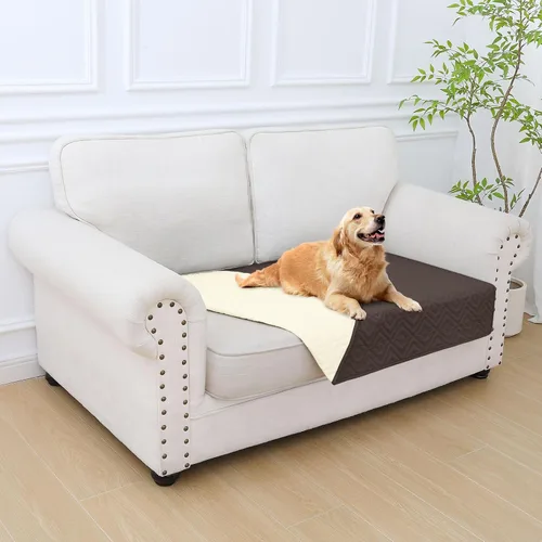 Vista 15 de hyha Manta impermeable para perros, funda suave para cama de perro, mantas para mascotas, funda impermeable para sofá y sillón para perros lavable