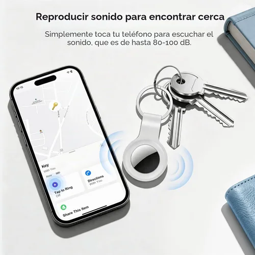 Vista 3 de Air Tracker Tag-2 Pack, Smart Item Tags [Apple MFi Certified]