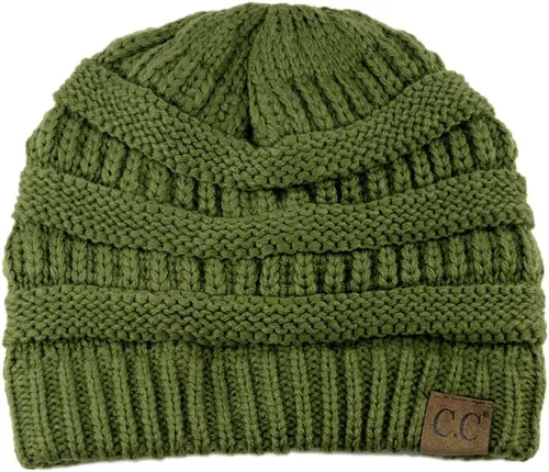 Vista 40 de C.C Trendy Warm Chunky Soft Stretch Cable Knit Beanie