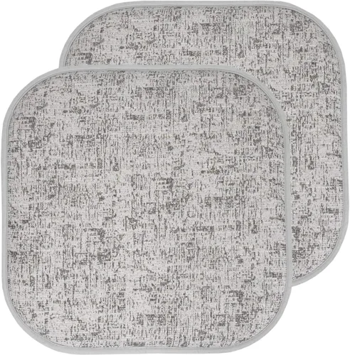 Vista 16 de Sweet Home Collection Cojines de espuma viscoelástica para silla, antideslizantes, diseño de panal de abeja, 16 x 16 pulgadas, paquete de 2
