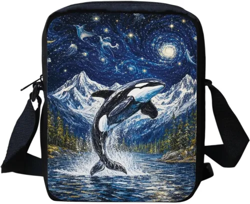 Vista 40 de Halloween Cat Small Messenger Bag Crossbody Shoulder Bag for Women Black Cat Pumpkin