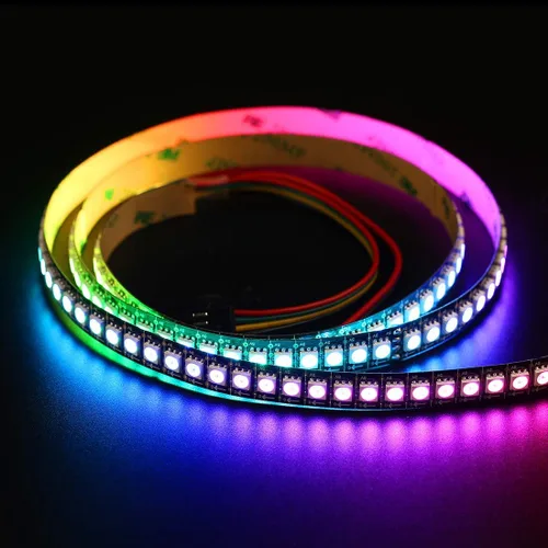 Vista 2 de BTF-LIGHTING SK9822 (similar a APA102C) direccionable individualmente 3.3ft 3.3 ft 144 píxeles/LED Datos de PCB negros no impermeables y reloj por