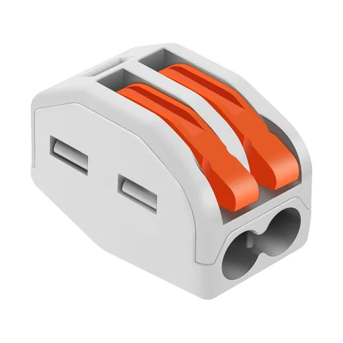 Vista 18 de Nineleaf Conectores de cable de palanca, conectores compactos de empalme de alambre en línea, terminales eléctricos modulares reutilizables 1 en 1