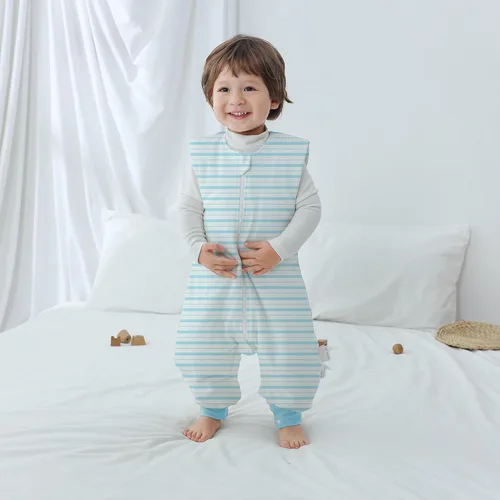 Vista 6 de Saco de dormir para bebé con pies 2.5 TOG de invierno para niños pequeños, saco de dormir de algodón peinado para bebés