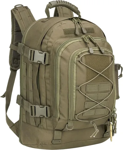 Vista 11 de Mochila táctica Miramrax para senderismo militar - Mochila Molle para hombres, paquete de asalto de 3 días, bolsa de evacuación para camping, viaje