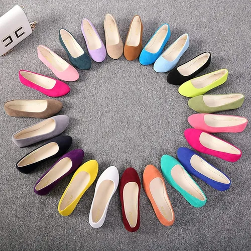 Vista 7 de Zapatos planos para mujer, cómodos, estilo puntiagudo, de Dear Time