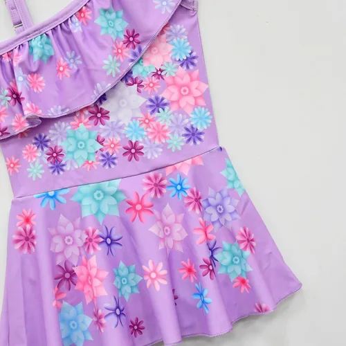 Vista 5 de Henwei Encanto - Traje de baño de una pieza para niñas y niños pequeños