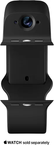 Vista 3 de Wristcam - Smartband con cámara modular y certificación Apple MFi para Apple Watch, cámaras de 8 MP + 2 MP, fotos 4K, grabaciones de 1080p, Negro