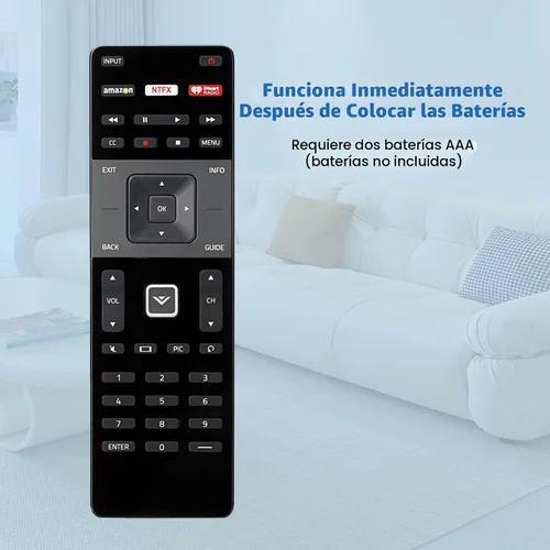 Vista 5 de XRT122 Reemplazo de control remoto para VIZIO TV D24-D1 D24H-E1 D28H-D1